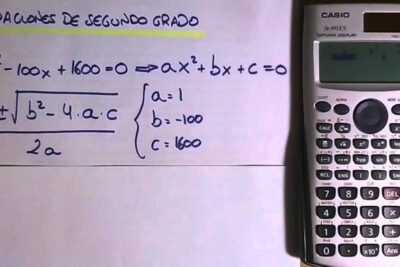 usar las calculadoras por fórmula general