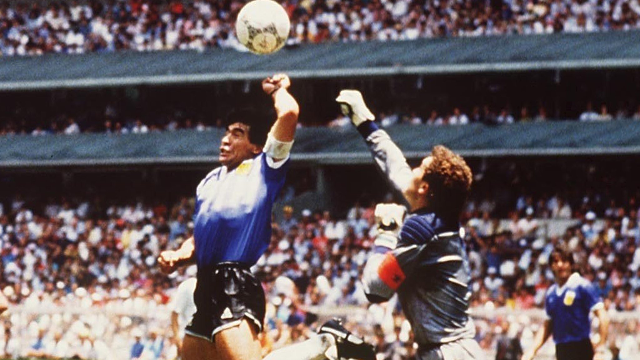 La mano de Dios de Maradona en 1986