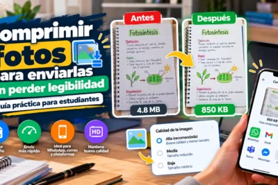 Comprime fotos sin perder calidad