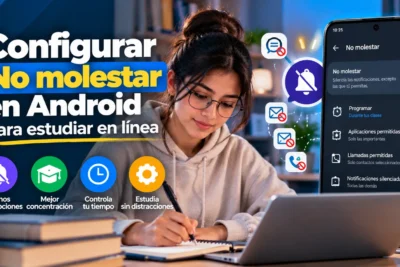 configurar no molestar en android para estudiar en linea