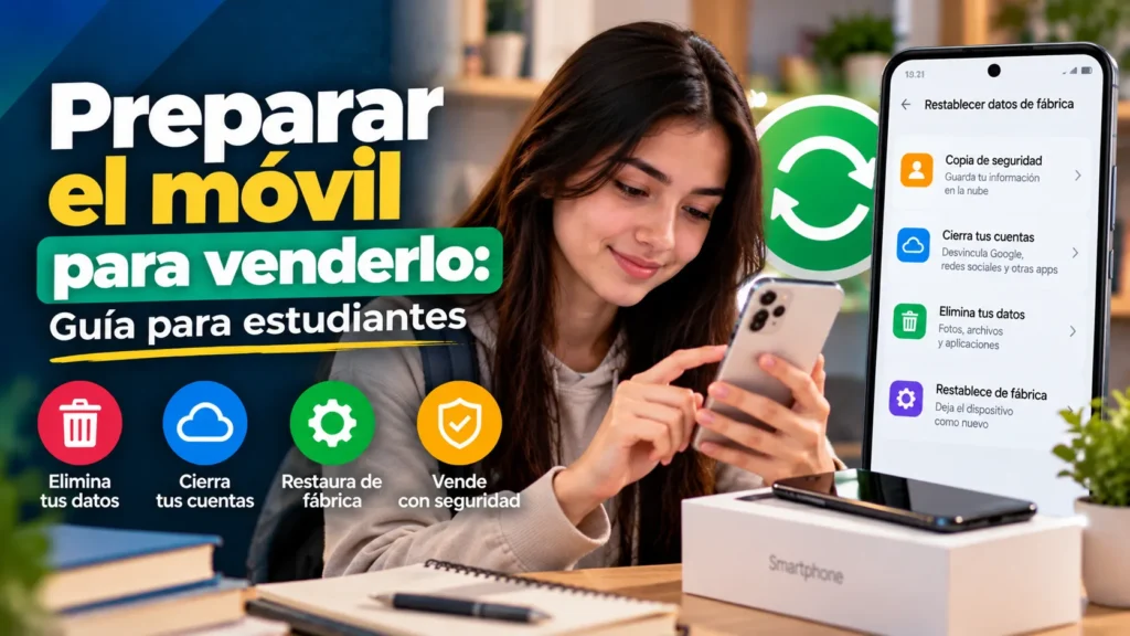Preparar el móvil para venderlo: guía para estudiantes