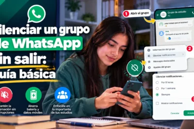 Silenciar un grupo de WhatsApp sin salir: guía básica