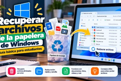 Recuperar archivos de la papelera de Windows