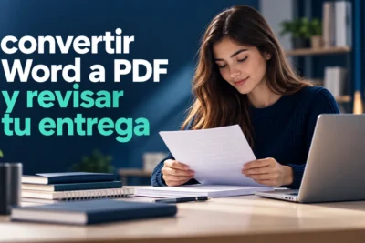 convertir Word a PDF y revisar tu entrega