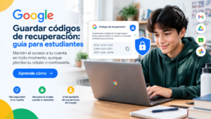 Guardar códigos de recuperación: guía para estudiantes