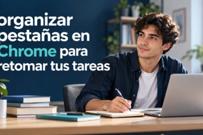 organizar pestañas en Chrome para retomar tus tareas